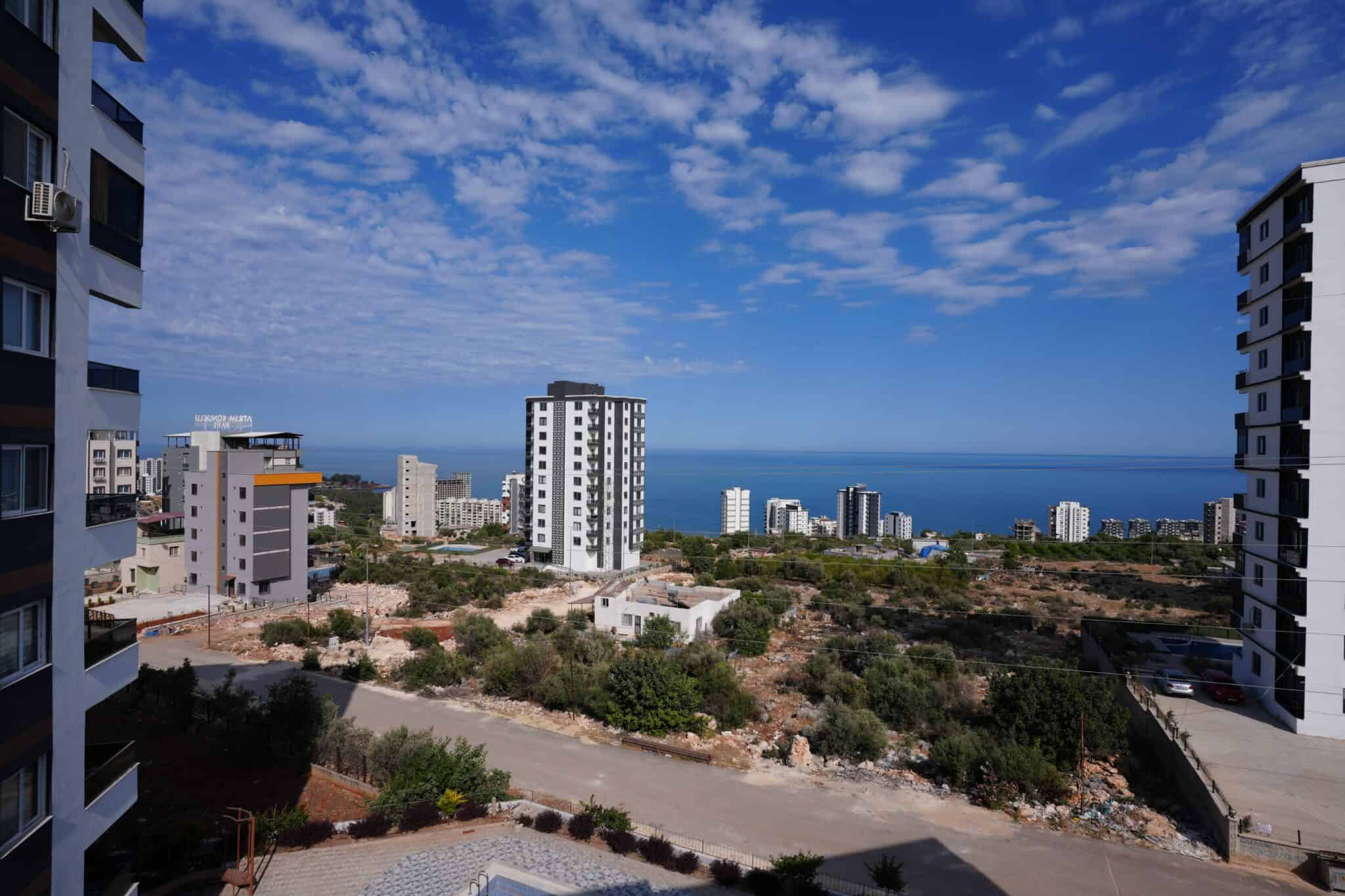 Mersin Erdemli Ayaş Deniz Manzaralı Satılık 2+1 Uygun Daire