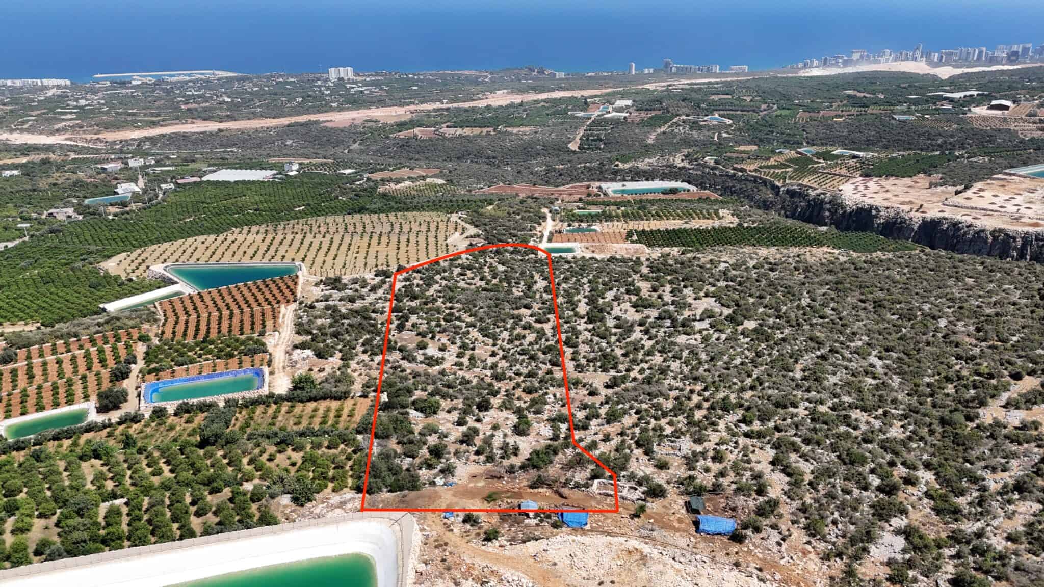 Mersin Erdemli Tırtar Marina Limanı Kuzeyinde Satılık Tarla
