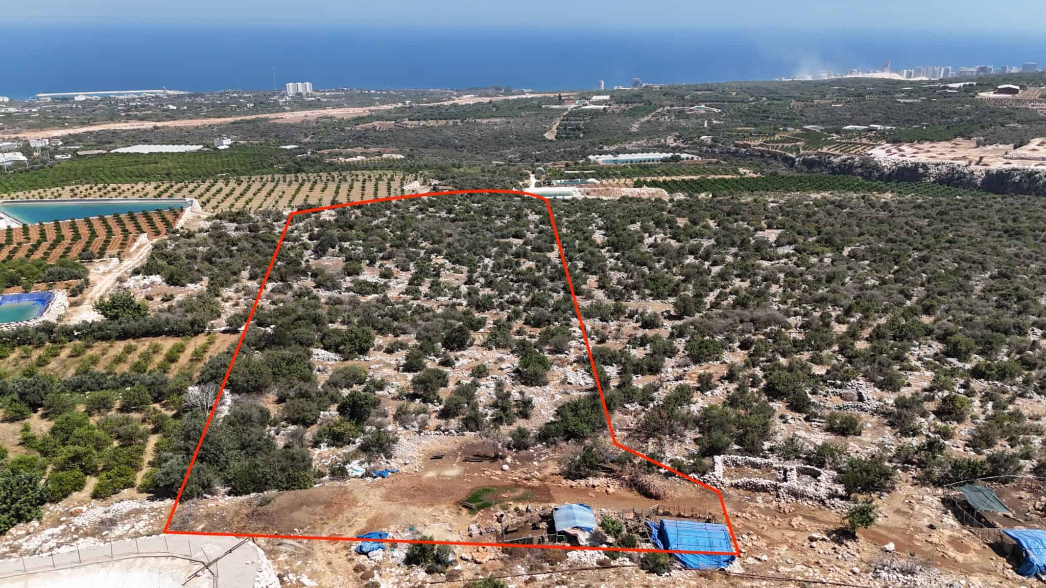 Mersin Erdemli Tırtar Marina Port North Field for Sale