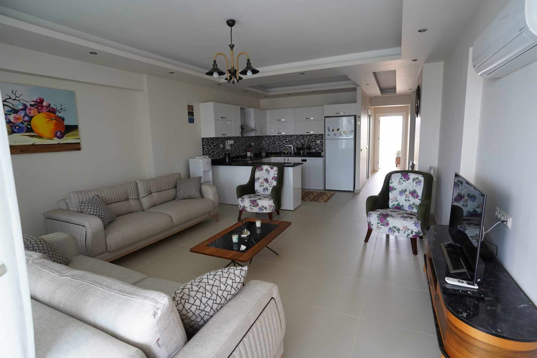 Mersin Kargıpınarı Sunlife Sitesi 2+1 Yıllık Kiralık Daire
