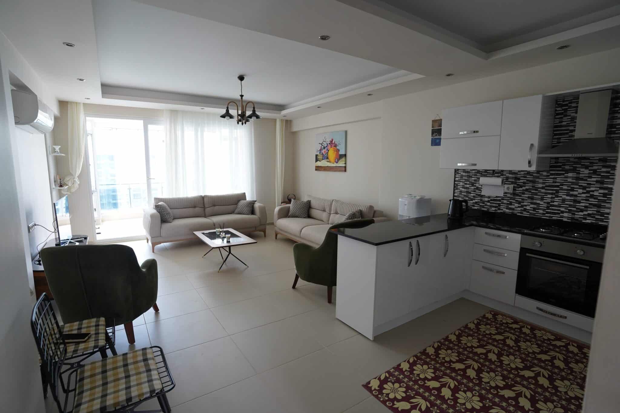 Mersin Kargıpınarı Sunlife Sitesi 2+1 Yıllık Kiralık Daire