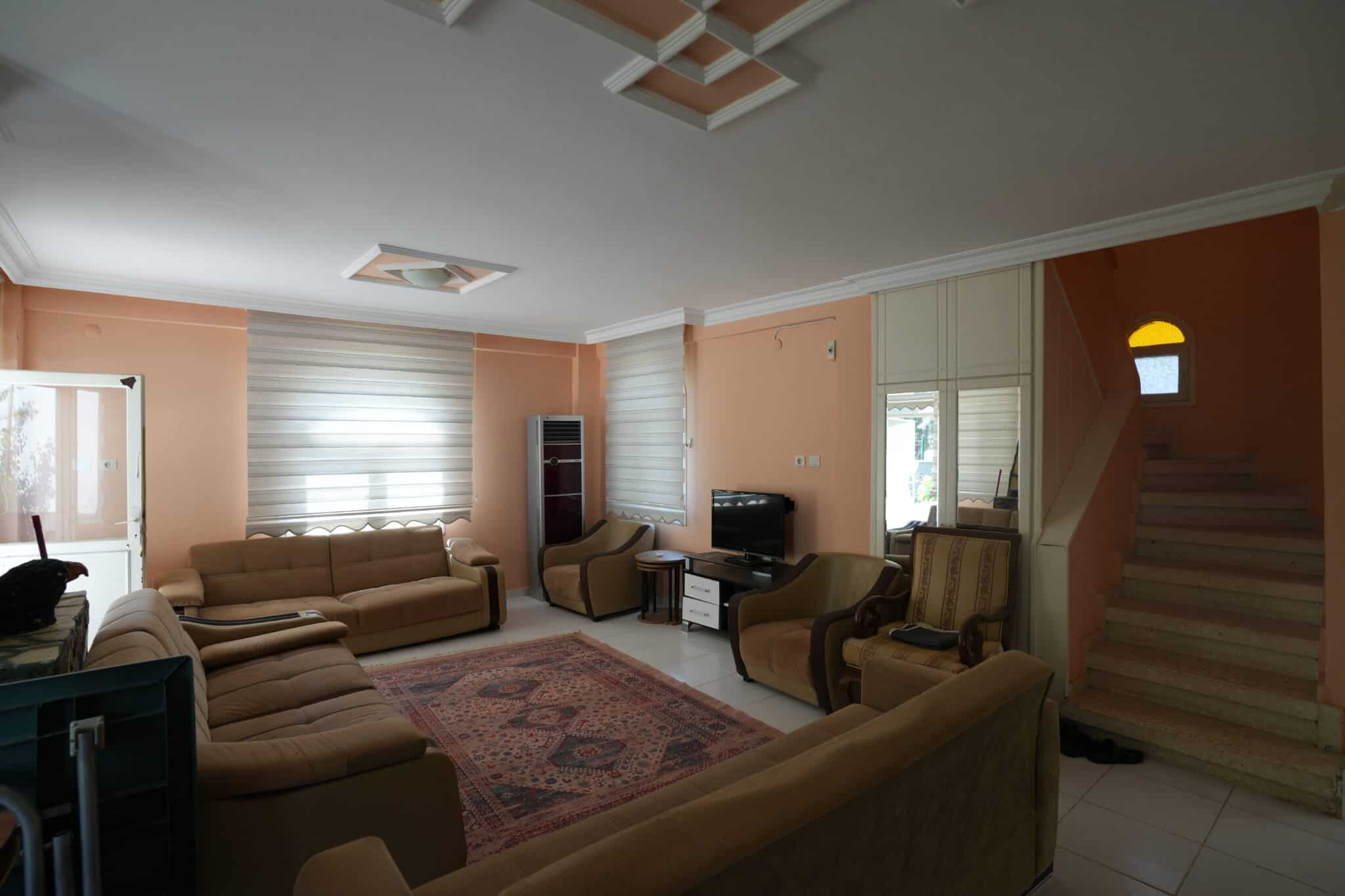 Villa's te koop in Mersin Erdemli Tömük Marina Güney - Gemeubileerde villa met 3 slaapkamers