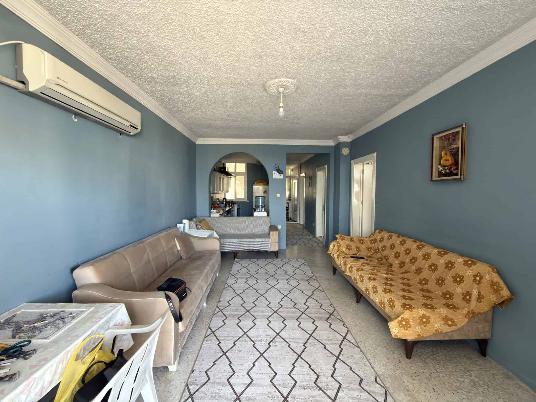 Appartement met 2 slaapkamers te koop in het Erciyes-complex, direct aan de kust in Mersin, Erdemli