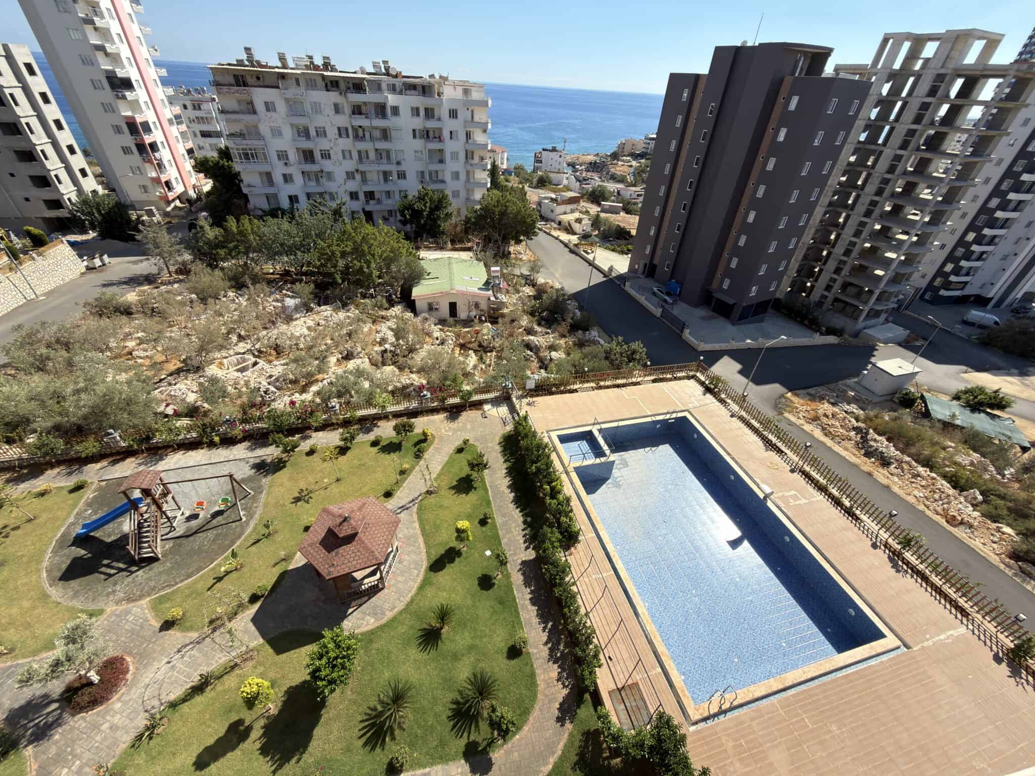 Royal Garden Appartement met 2 slaapkamers te koop in Ayaş, Erdemli, Mersin, met zeezicht