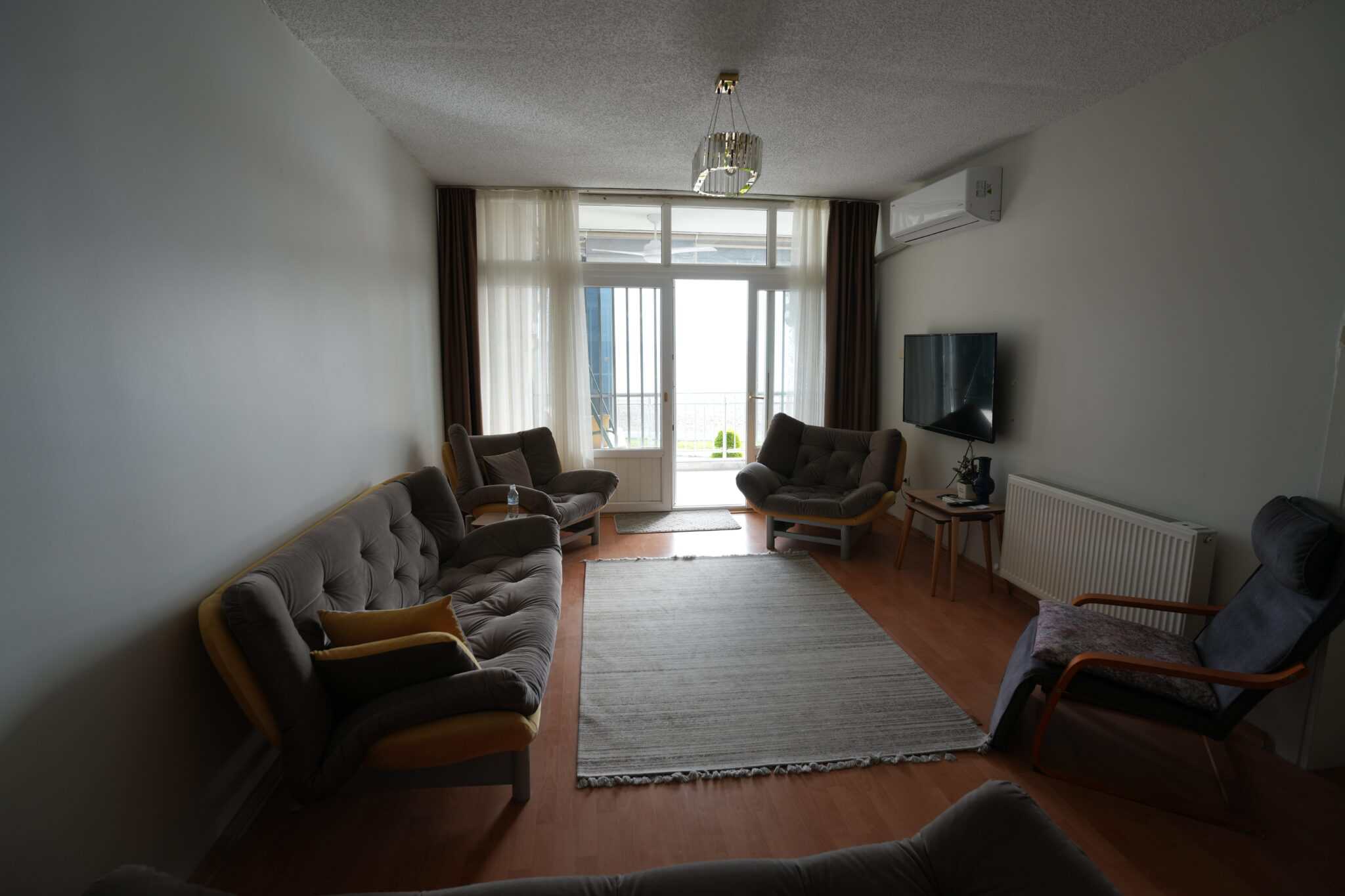 Erdemli Denize Sıfır Erciyes Sitesi Doğalgazlı Satılık 2+1 Ön Blok Daire