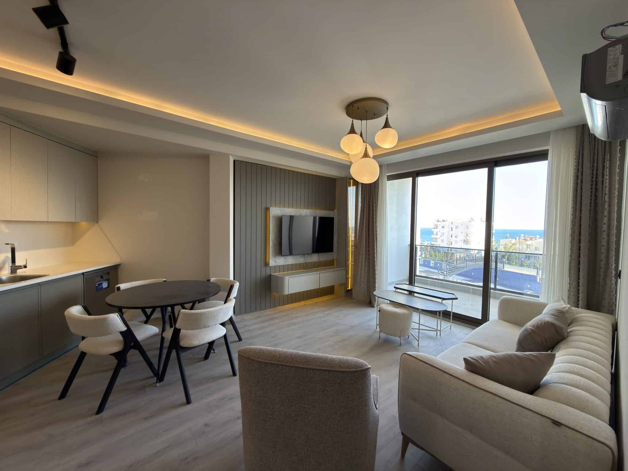 Mersin Erdemli Ayaş Alim Palace 1+1 appartement te koop - Investeringskans - Zeezicht