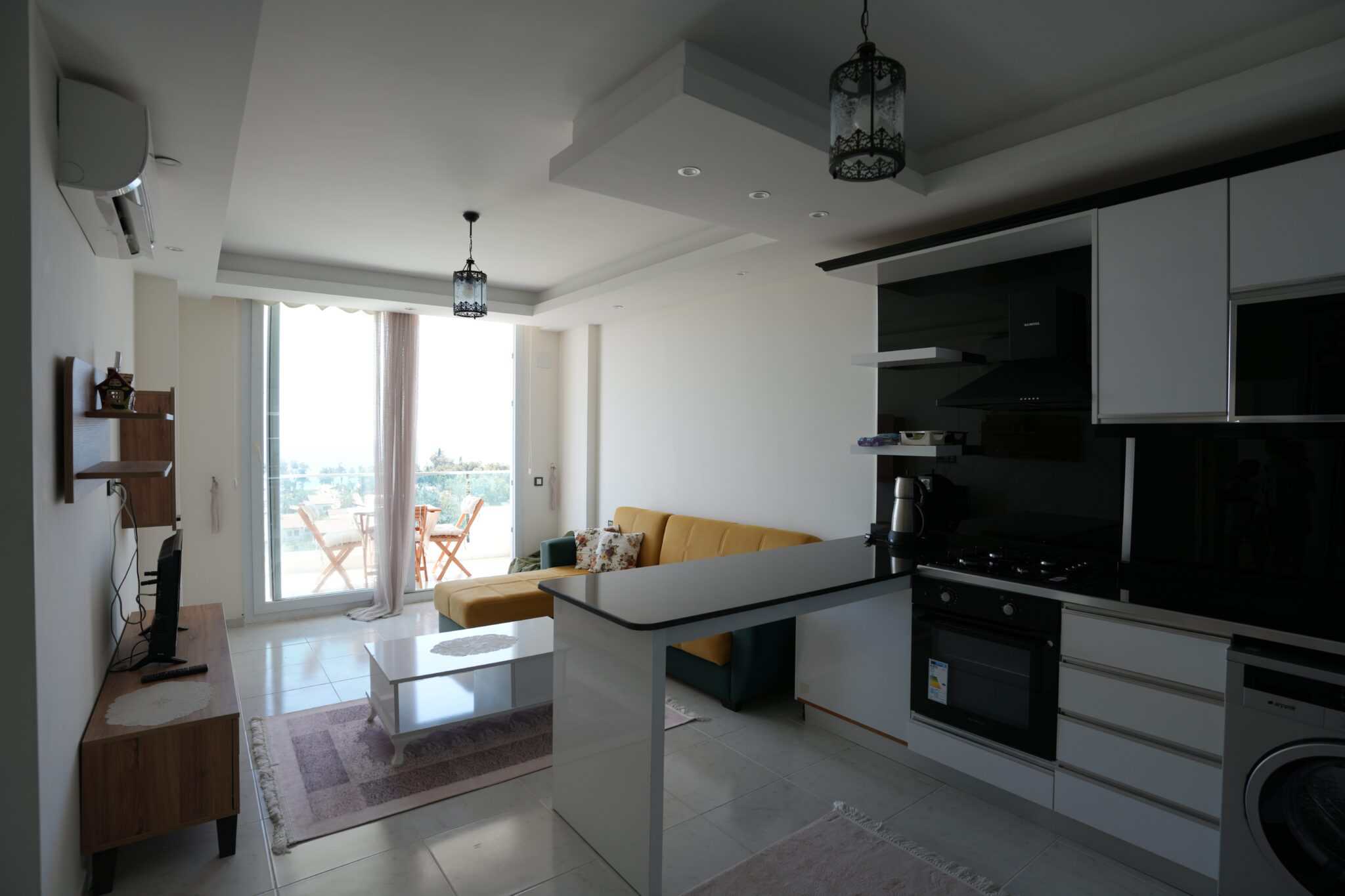 Продается квартира 2+1 с видом на море в комплексе Golden Park, Каргипинари, Эрдемли, Мерсин