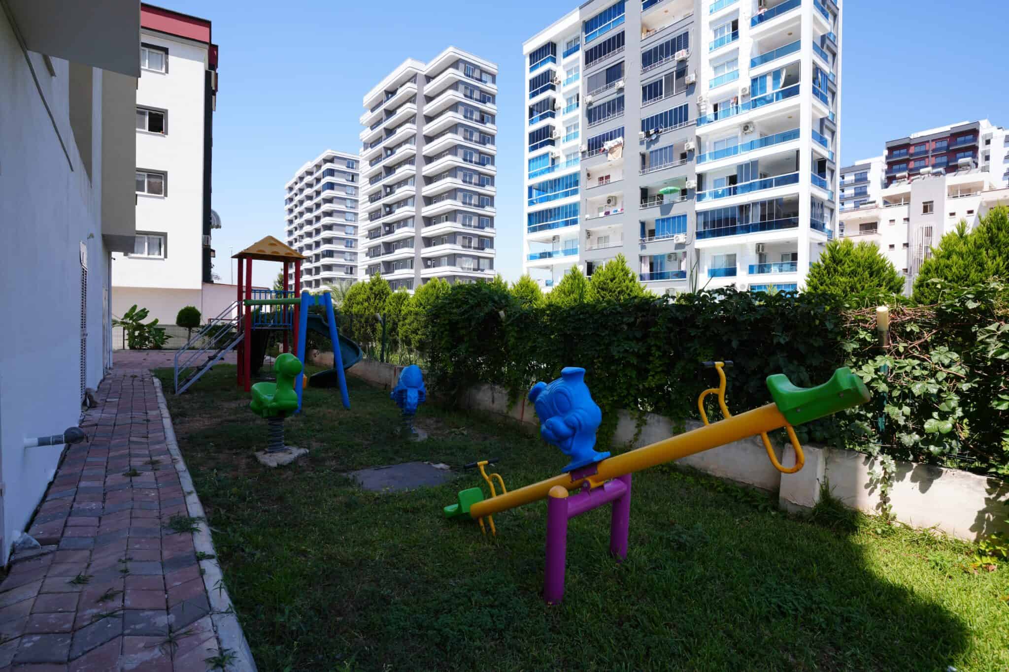 Продается квартира 2+1 с видом на море в комплексе Golden Park, Каргипинари, Эрдемли, Мерсин