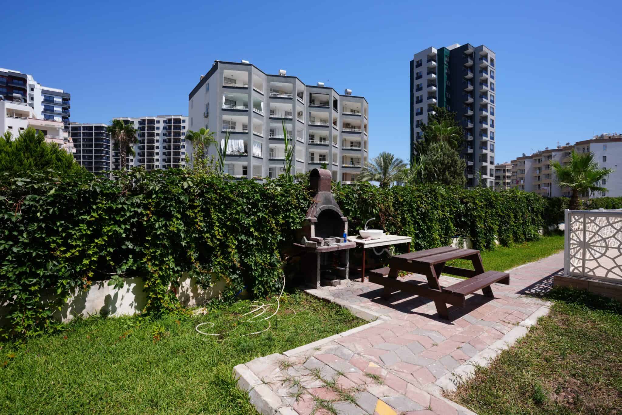 Продается квартира 2+1 с видом на море в комплексе Golden Park, Каргипинари, Эрдемли, Мерсин