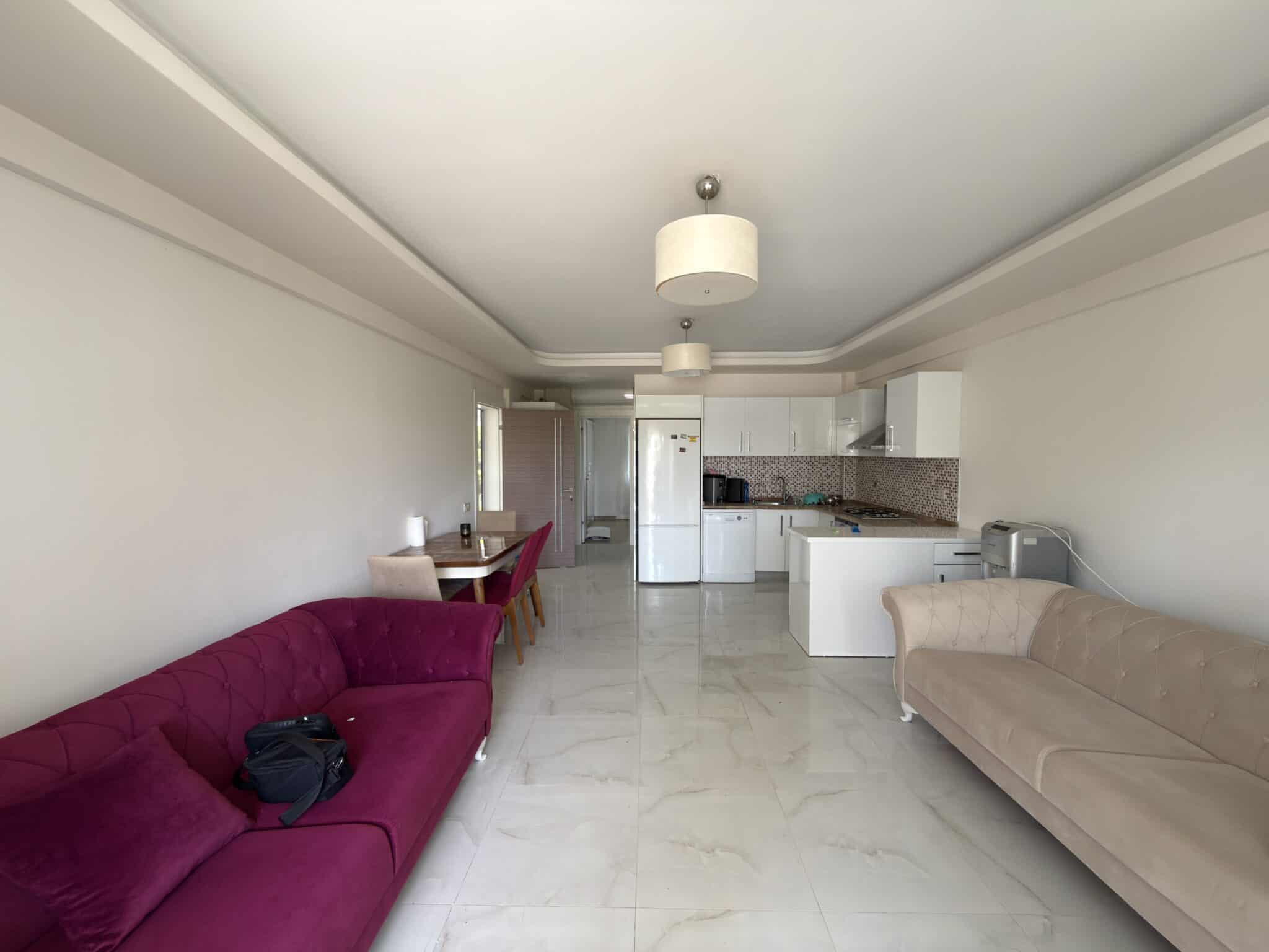 Gemeubileerd 1+1 appartement op de begane grond te koop in Atayurt Begonvilla, Silifke, Mersin