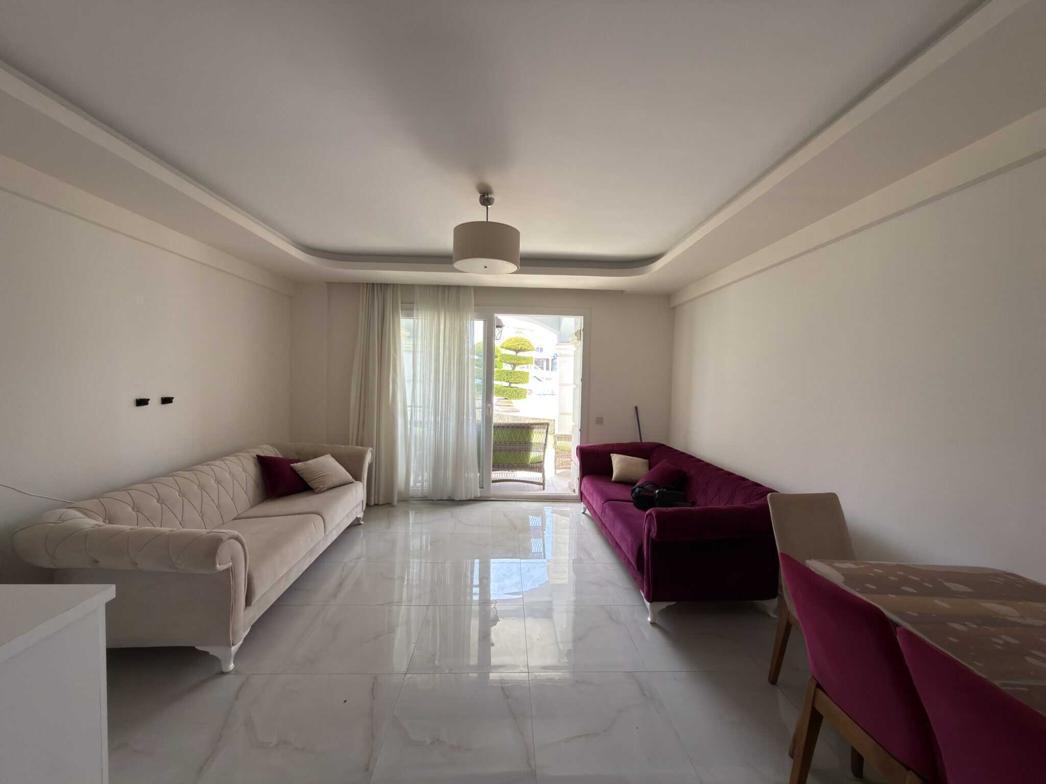 Gemeubileerd 1+1 appartement op de begane grond te koop in Atayurt Begonvilla, Silifke, Mersin