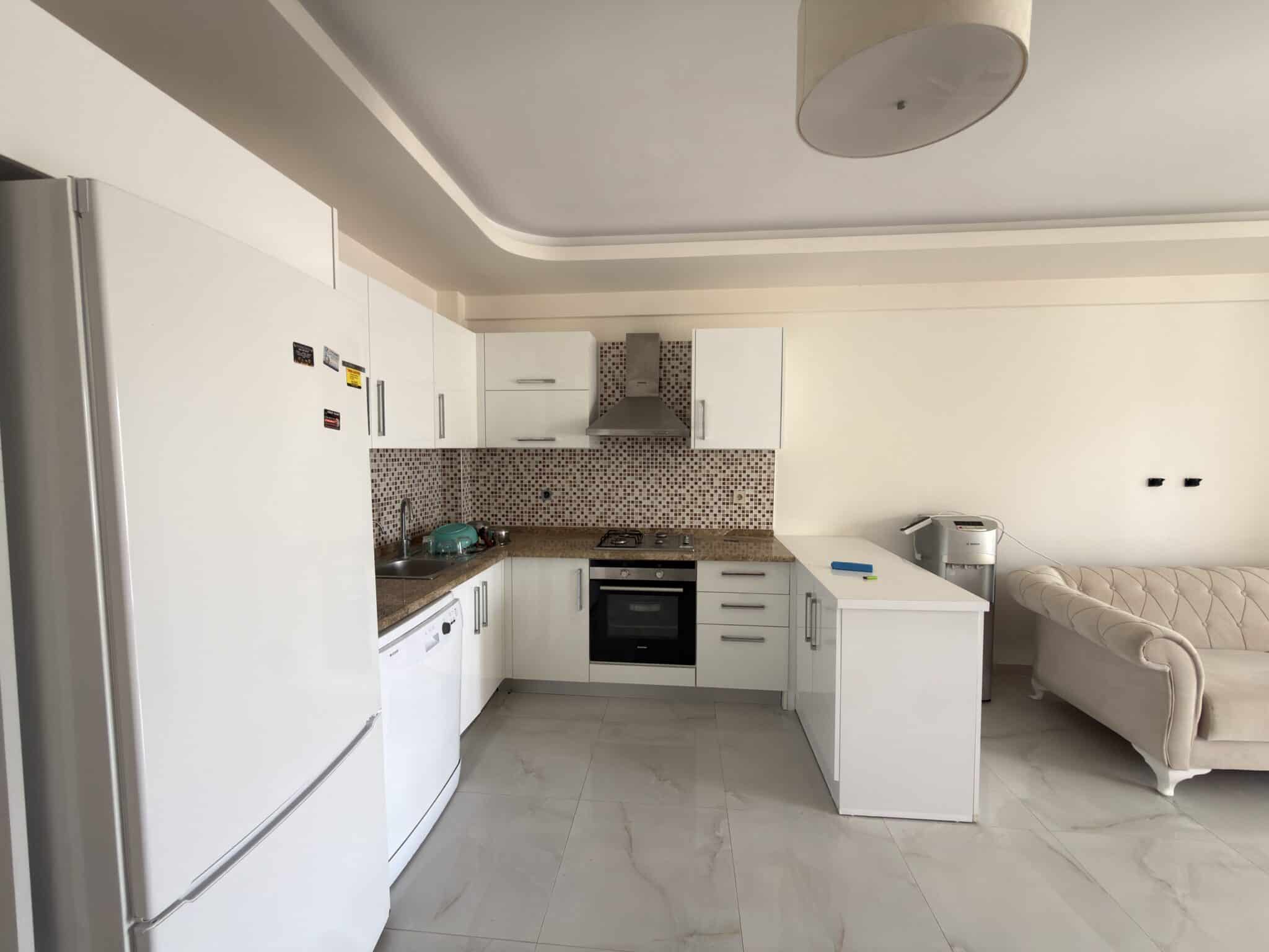 Gemeubileerd 1+1 appartement op de begane grond te koop in Atayurt Begonvilla, Silifke, Mersin