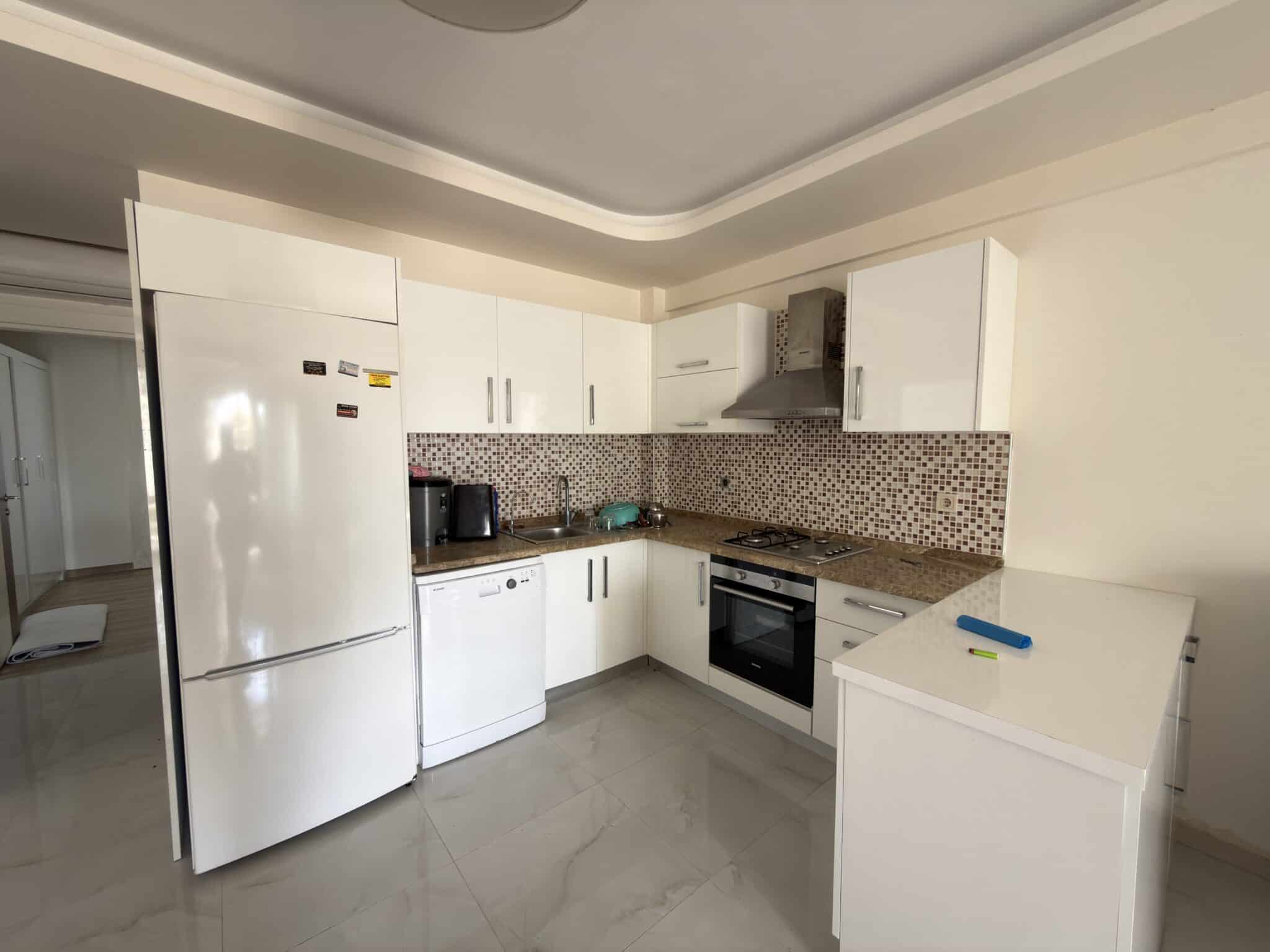 Gemeubileerd 1+1 appartement op de begane grond te koop in Atayurt Begonvilla, Silifke, Mersin