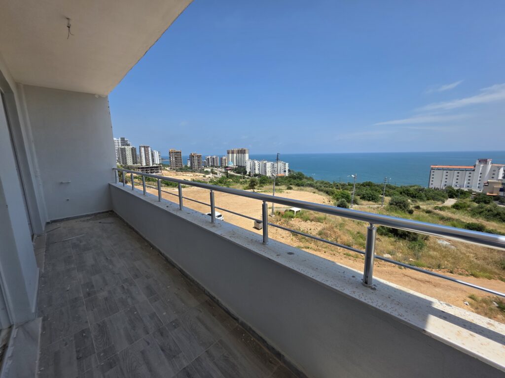 Appartement met 1 slaapkamer en 1 badkamer te koop met zeezicht in Ayaş, Erdemli, Mersin