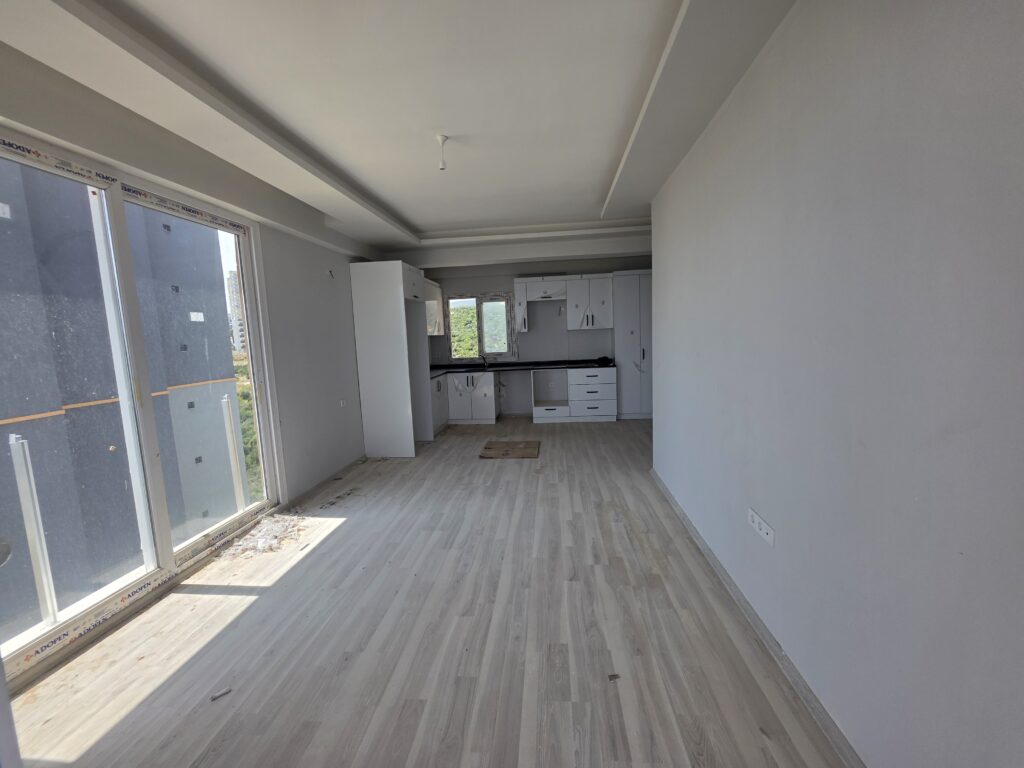 Appartement met 1 slaapkamer en 1 badkamer te koop met zeezicht in Ayaş, Erdemli, Mersin
