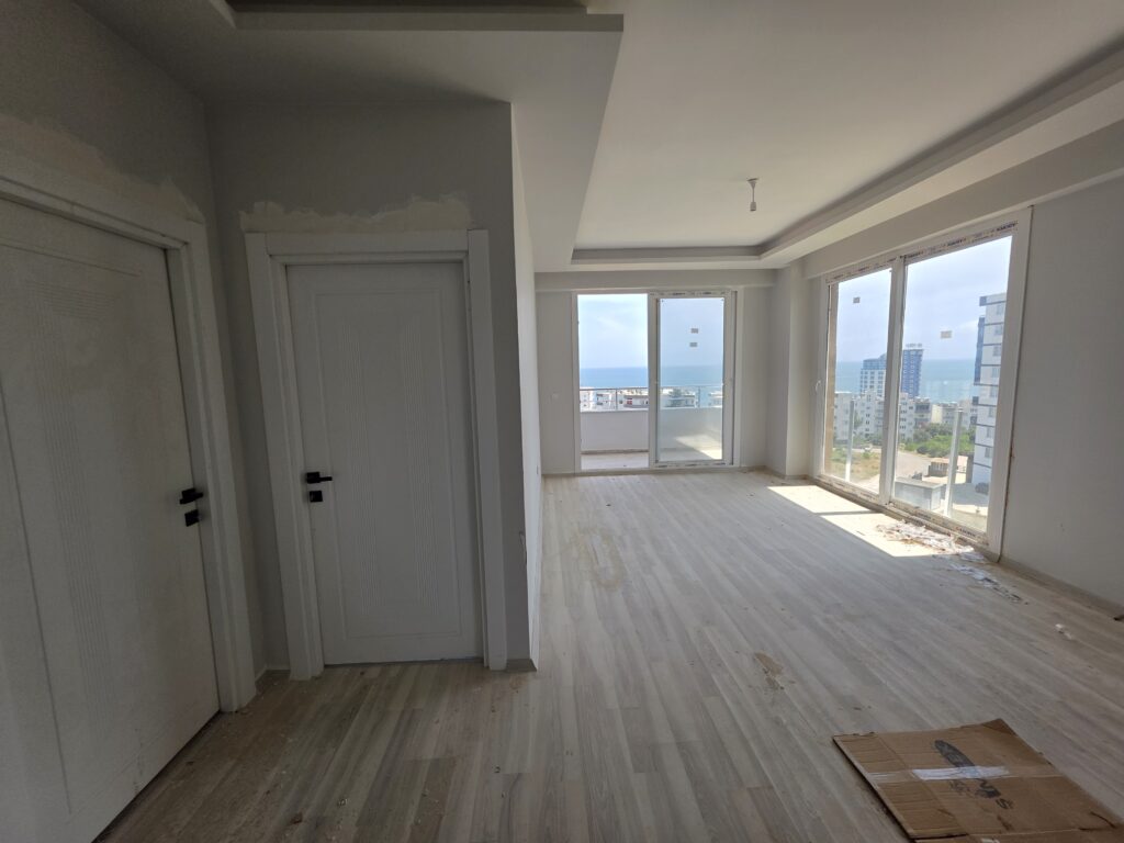 Appartement met 1 slaapkamer en 1 badkamer te koop met zeezicht in Ayaş, Erdemli, Mersin