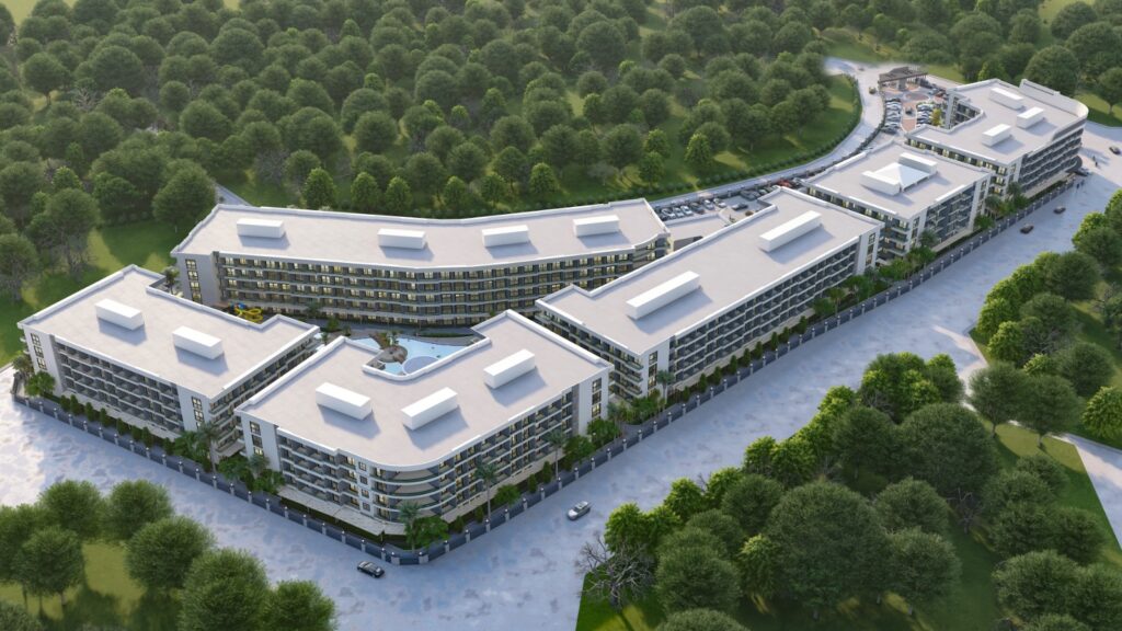 Роскошная квартира 1+1 на продажу в комплексе Mitanni Garden, Erdemli, Mersin