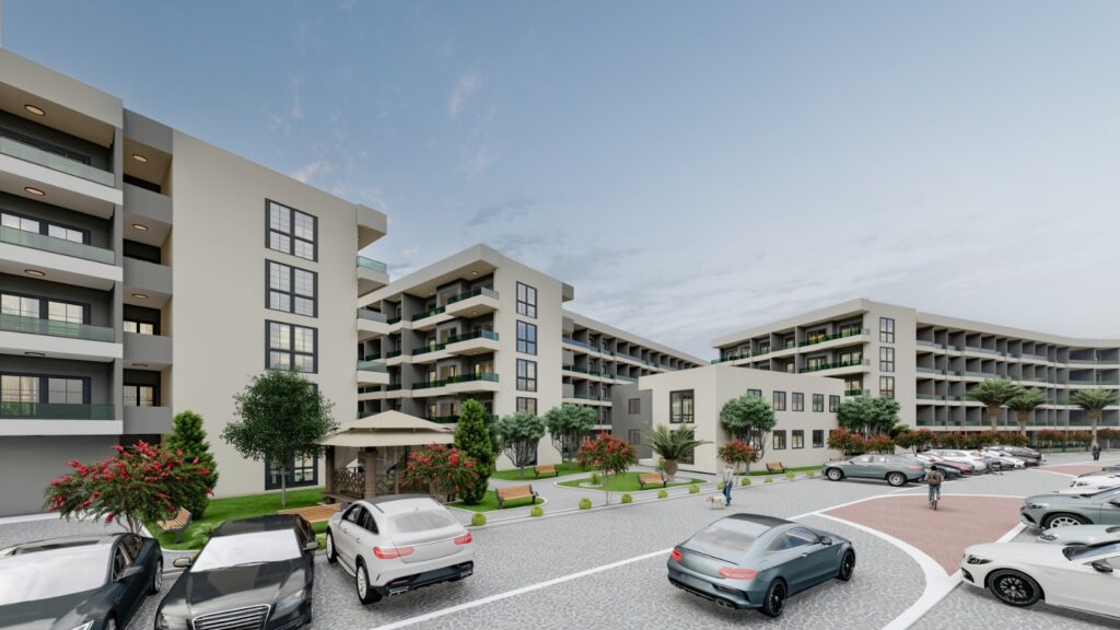 Роскошная квартира 1+1 на продажу в комплексе Mitanni Garden, Erdemli, Mersin