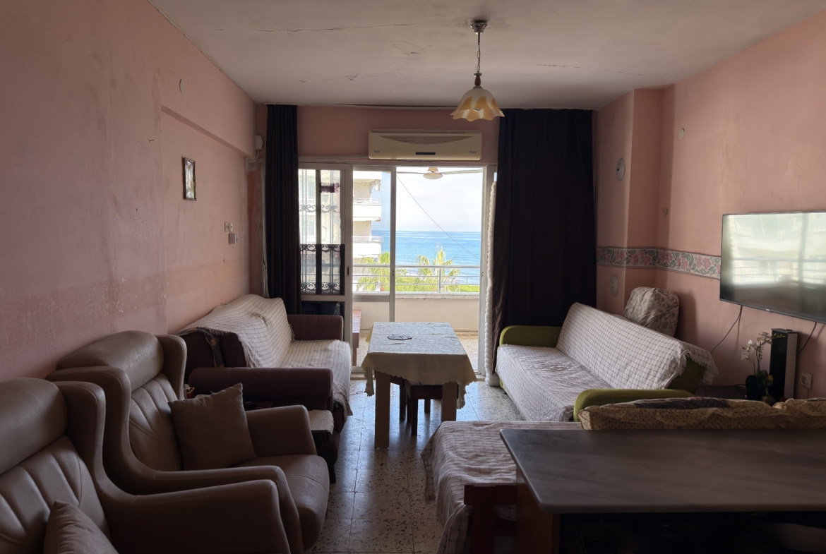 Mersin Erdemli Denize Sıfır Gümüşkum Sitesi Satılık 1+1 Daire