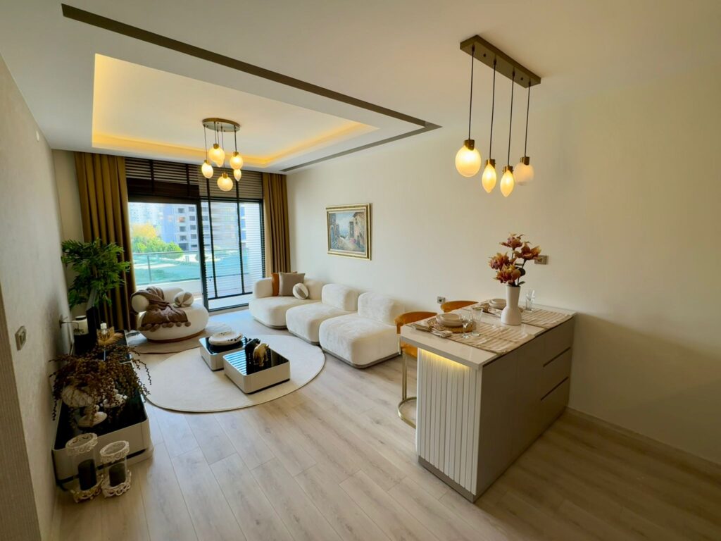 Роскошная квартира 1+1 на продажу в комплексе Mitanni Garden, Erdemli, Mersin