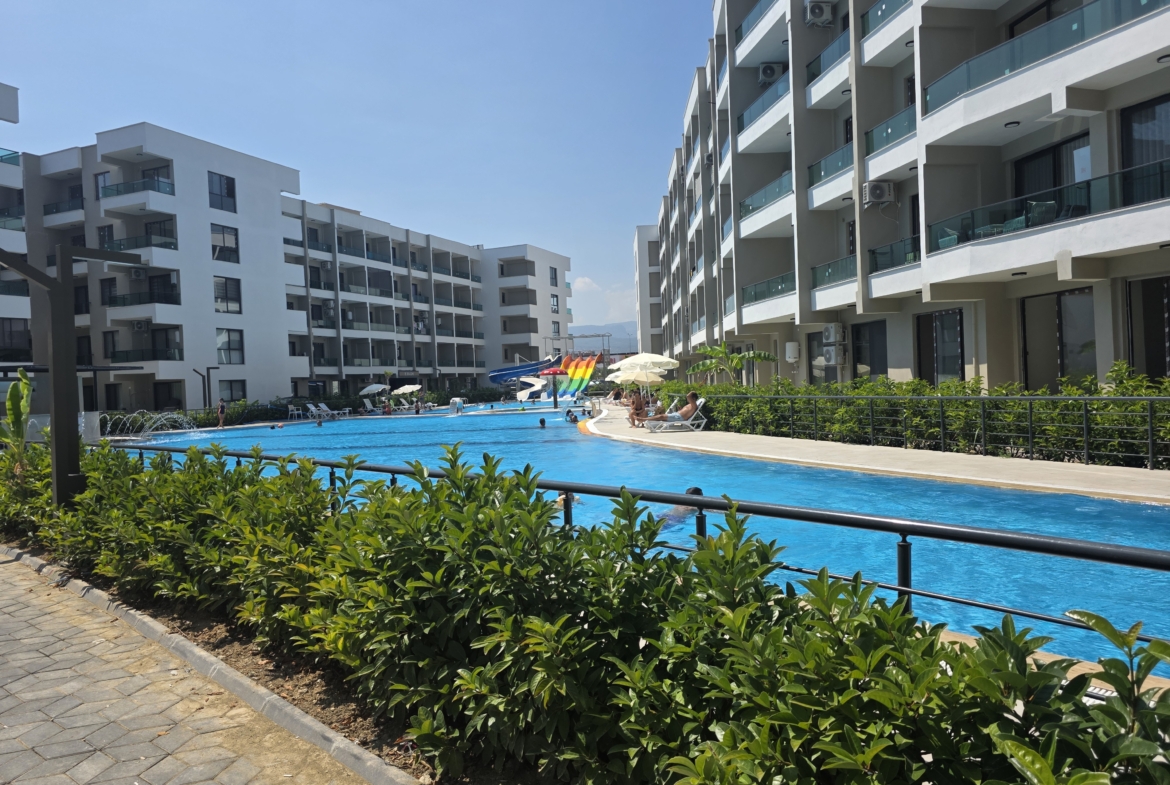 Mersin Erdemli Tömük Yatay Mimari Mitanni Garden Satılık 1+1  Daire