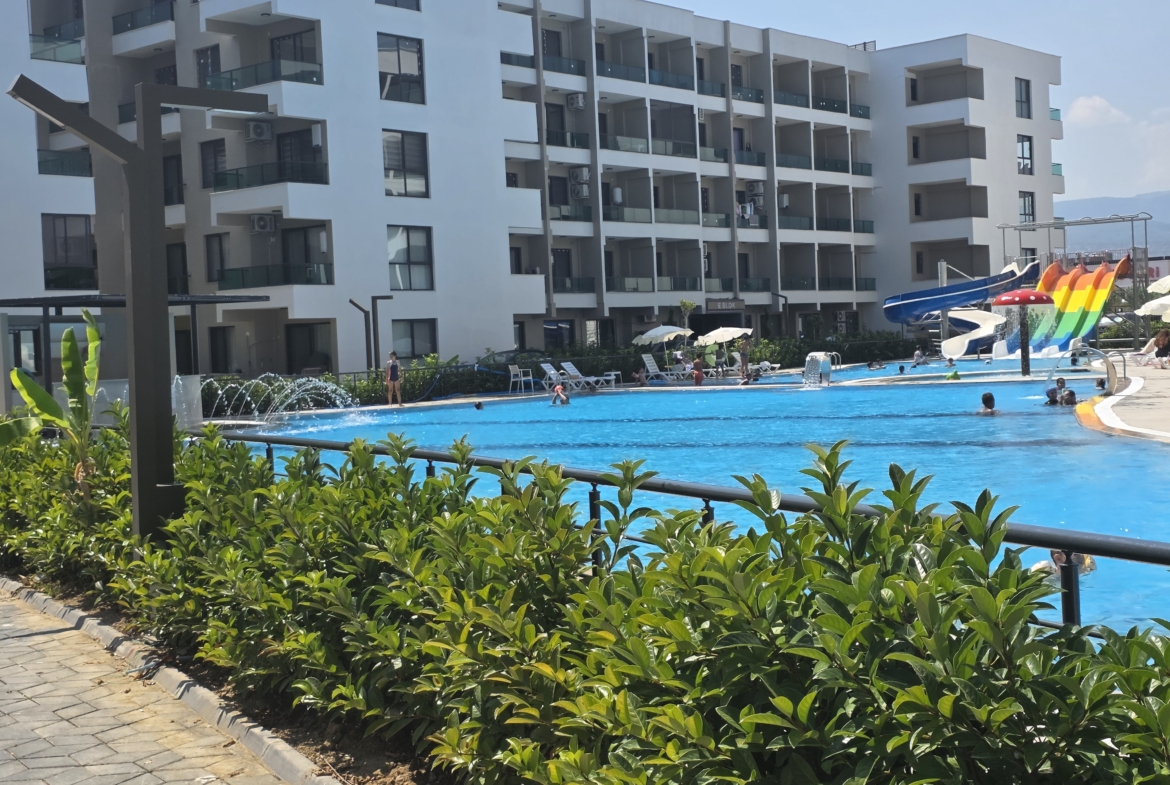 Mersin Erdemli Tömük Yatay Mimari Mitanni Garden Satılık 1+1  Daire