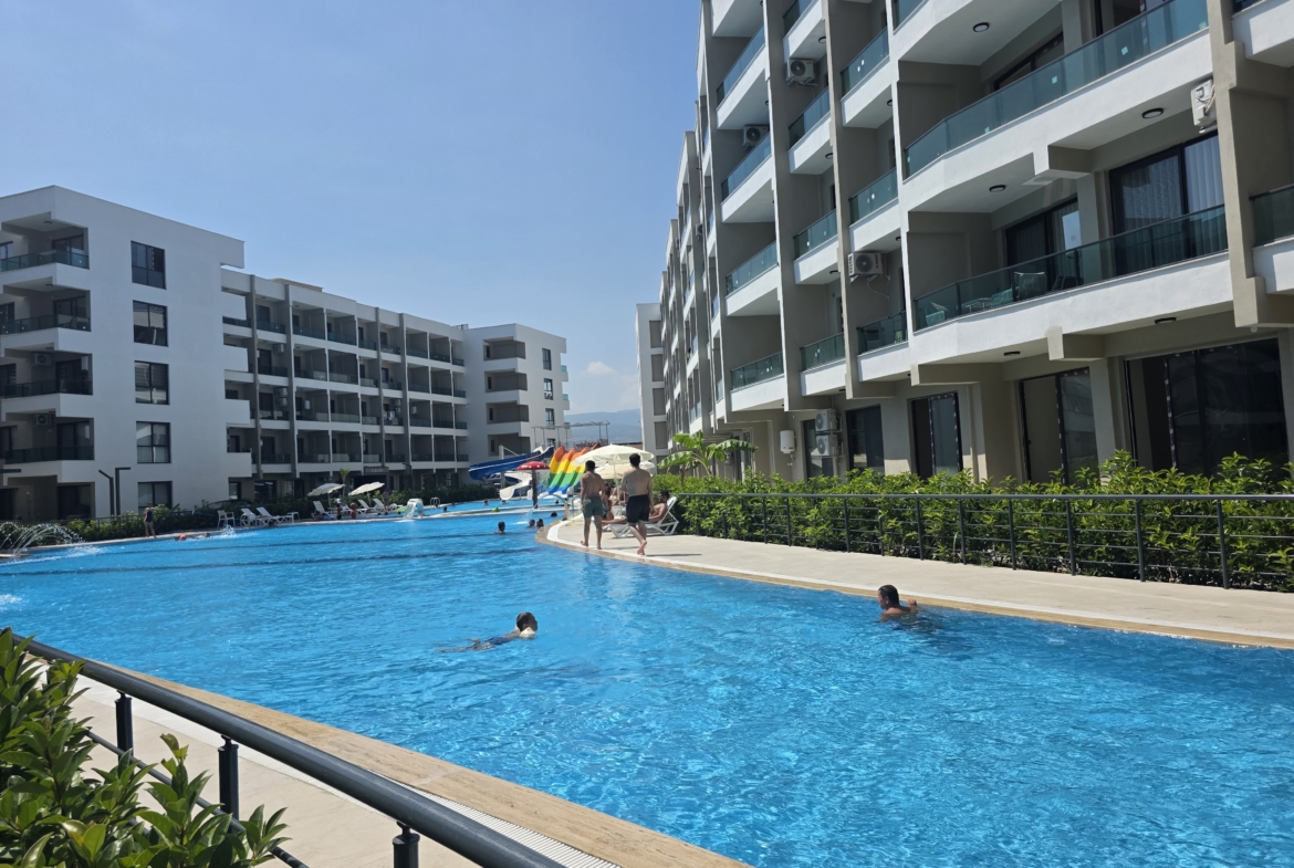 Mersin Erdemli Tömük Yatay Mimari Mitanni Garden Satılık 1+1  Daire