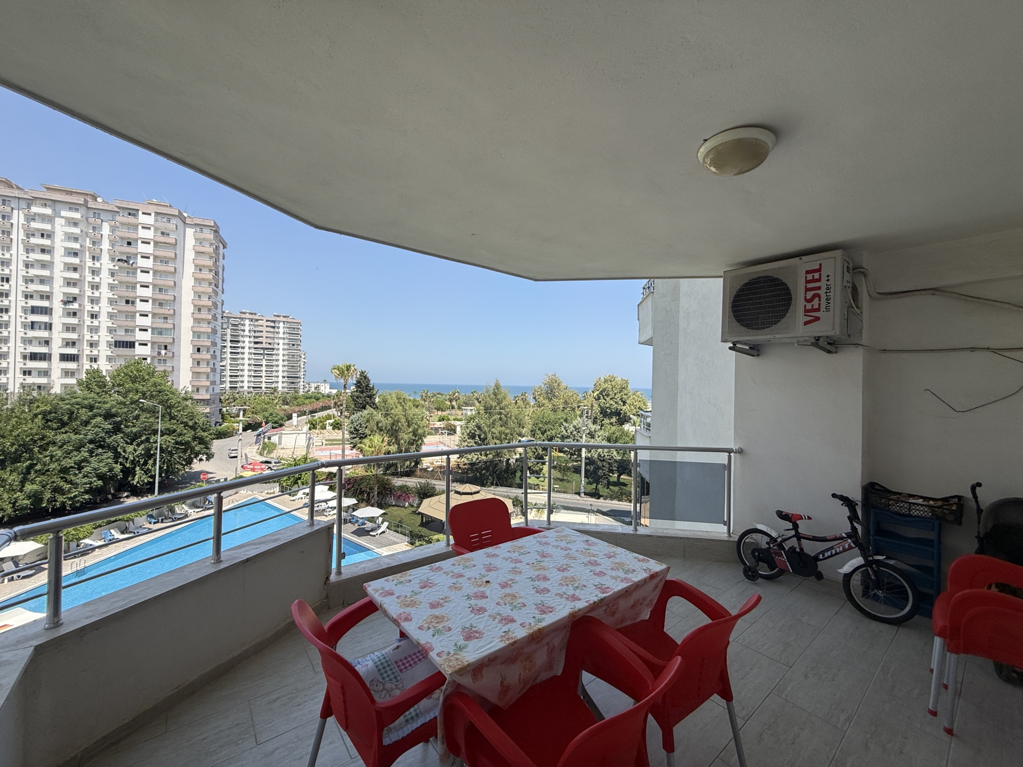 IMG_6251 Mersin Erdemli Çeşmeli Nira Holiday Satılık 2+1 Deniz Manzaralı Eşyalı Daire