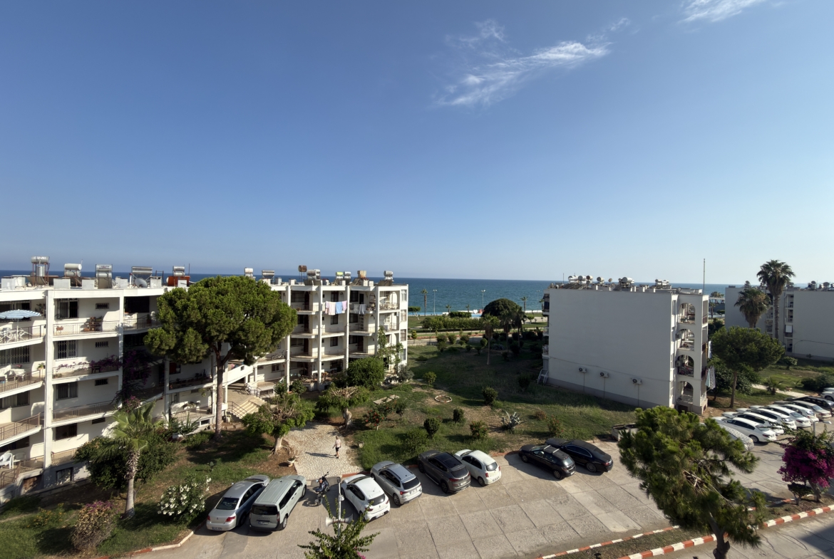 Mersin Erdemli Denize Sıfır Erciyes Sitesi Kiralık 2+1 Deniz Manzaralı Daire