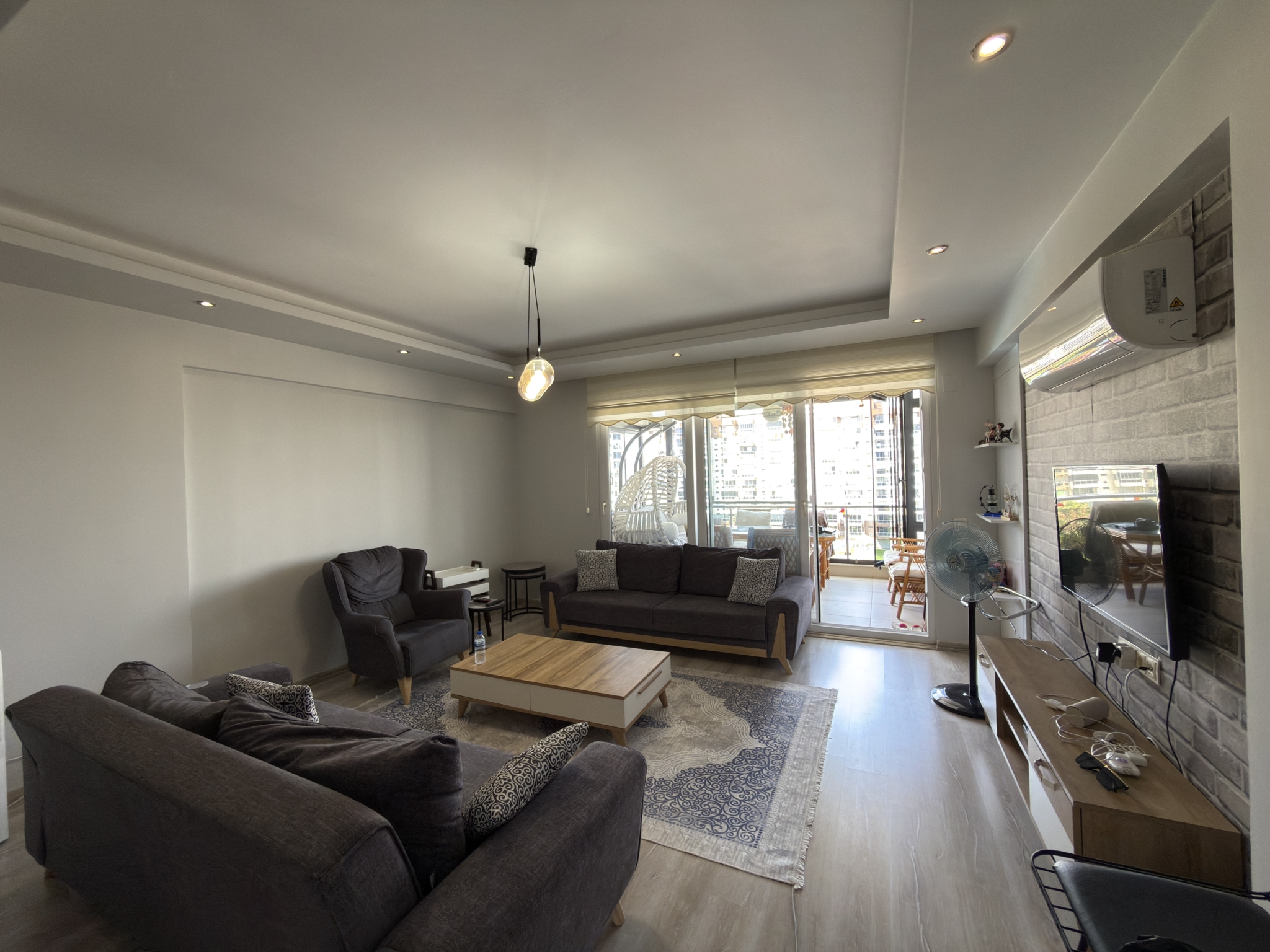 IMG_6570 Mersin Erdemli Kargıpınarı Denize Sıfır Liparis Sunlife Eşyalı Satılık Deniz Manzaralı 2+1 Daire