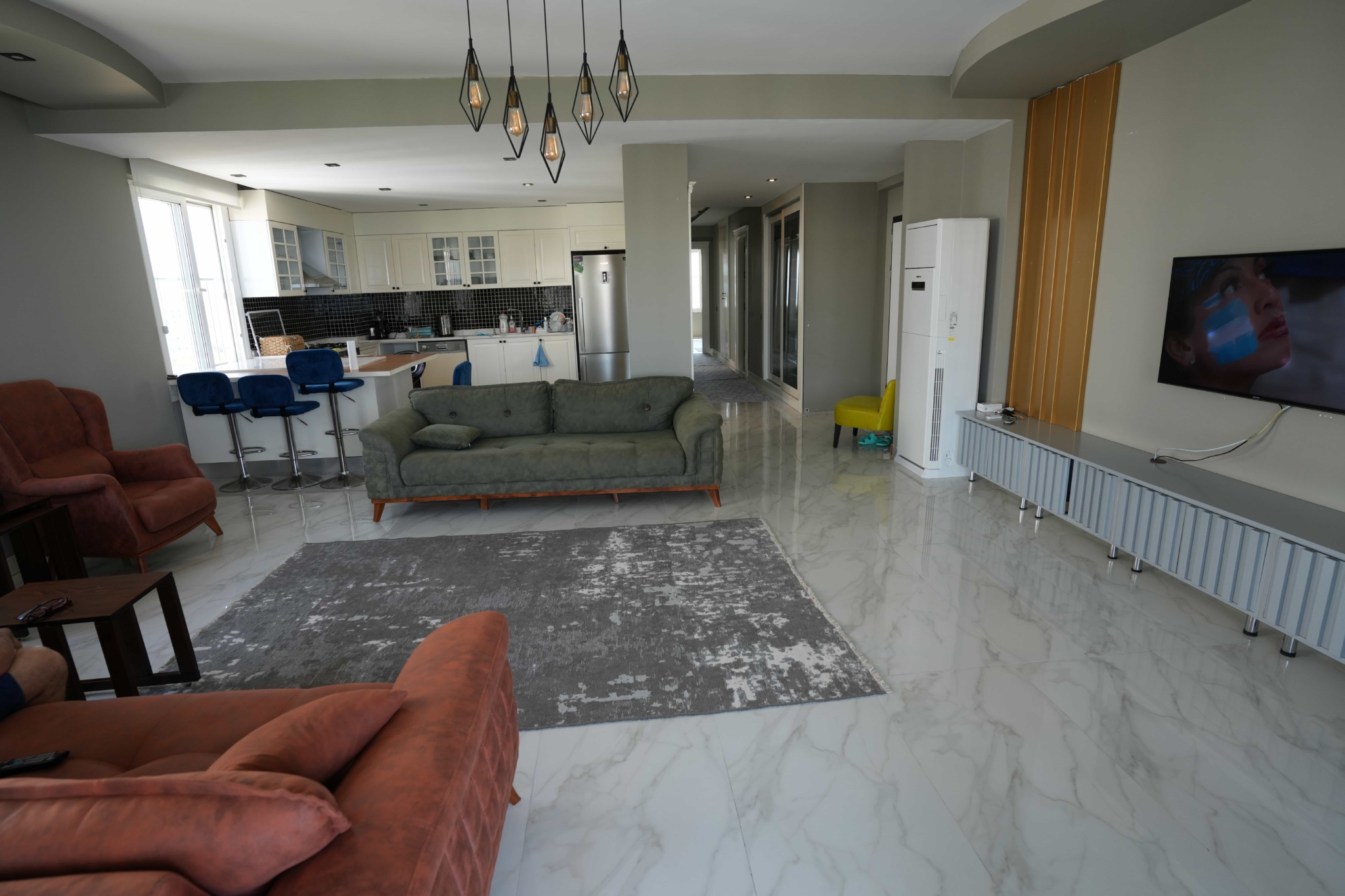 VIP01247 Mersin Kargıpınarı Queenaba Sitesi A Bloklarda Satılık 3+1 Lüks Köşe Daire