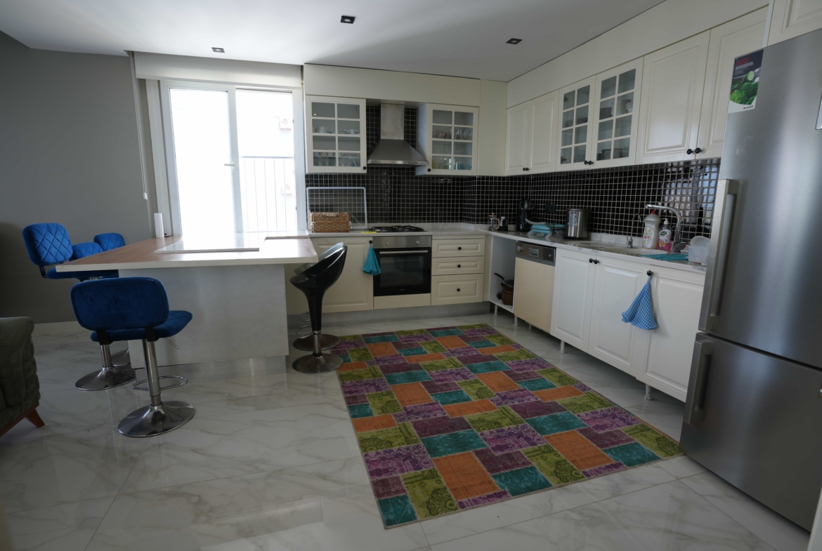 Mersin Kargıpınarı Queenaba Sitesi A Bloklarda Satılık 3+1 Lüks Köşe Daire