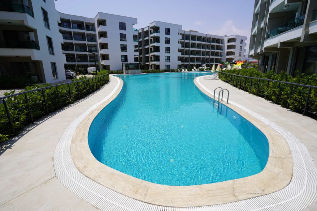 Mersin Tömük Yatay Mimari Mittani Garden Satılık 1+1 Daire