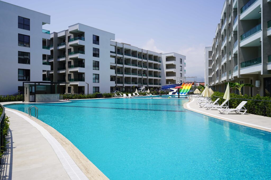 Mersin Tömük Yatay Mimari Mittani Garden Satılık 1+1 Daire