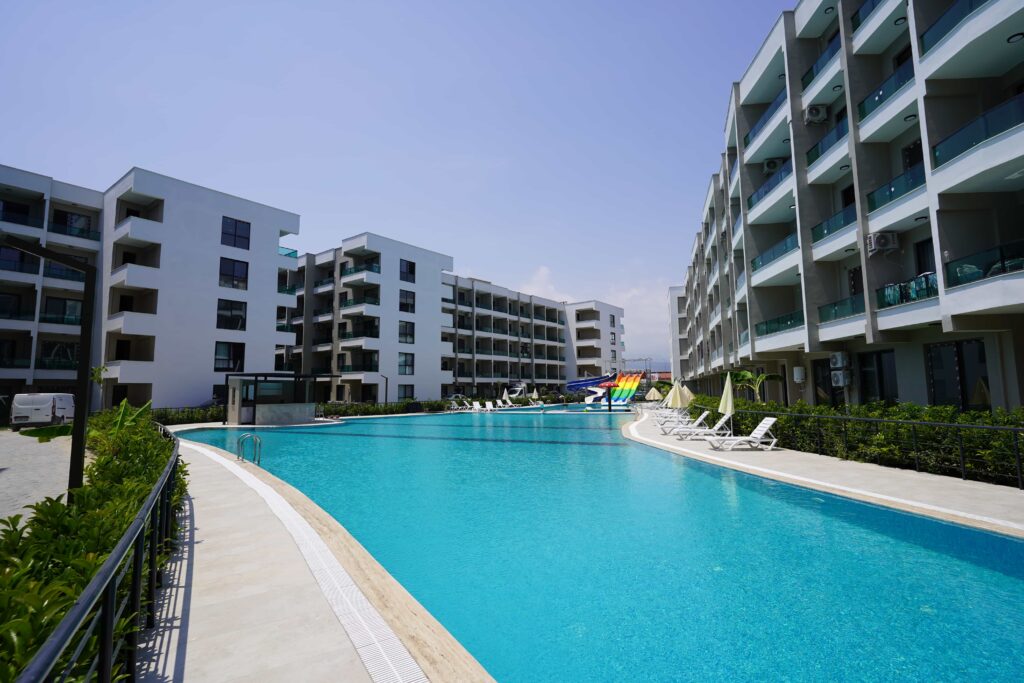 Mersin Tömük Yatay Mimari Mittani Garden Satılık 1+1 Daire