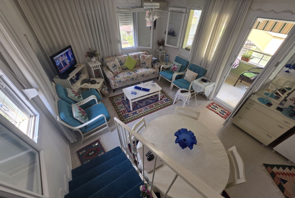 Mersin Silifke Susanoğlu Ekil Sitesi Eşyalı Satılık 2+1 Dubleks Daire