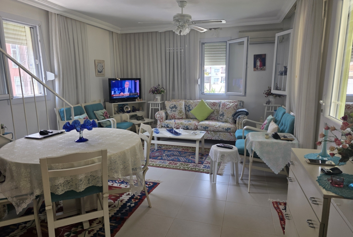 Mersin Silifke Susanoğlu Ekil Sitesi Eşyalı Satılık 2+1 Dubleks Daire