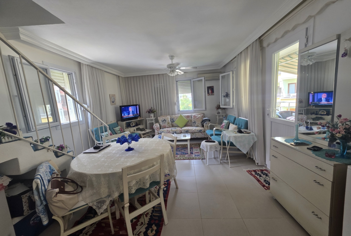Mersin Silifke Susanoğlu Ekil Sitesi Eşyalı Satılık 2+1 Dubleks Daire
