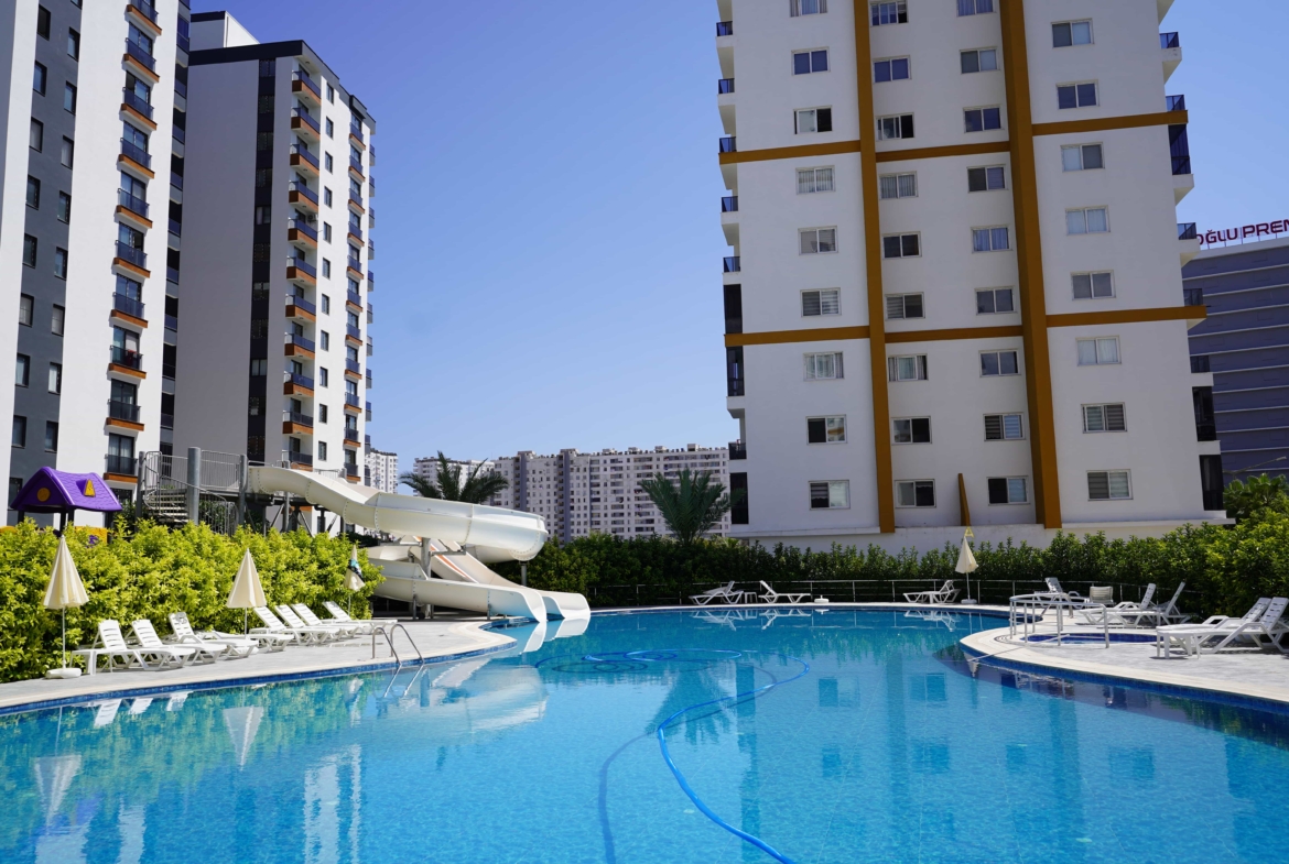 Mersin Tömük Alioğlu Lavinya 2 Bağımsız Mutfak Eşyalı 1+1 Daire