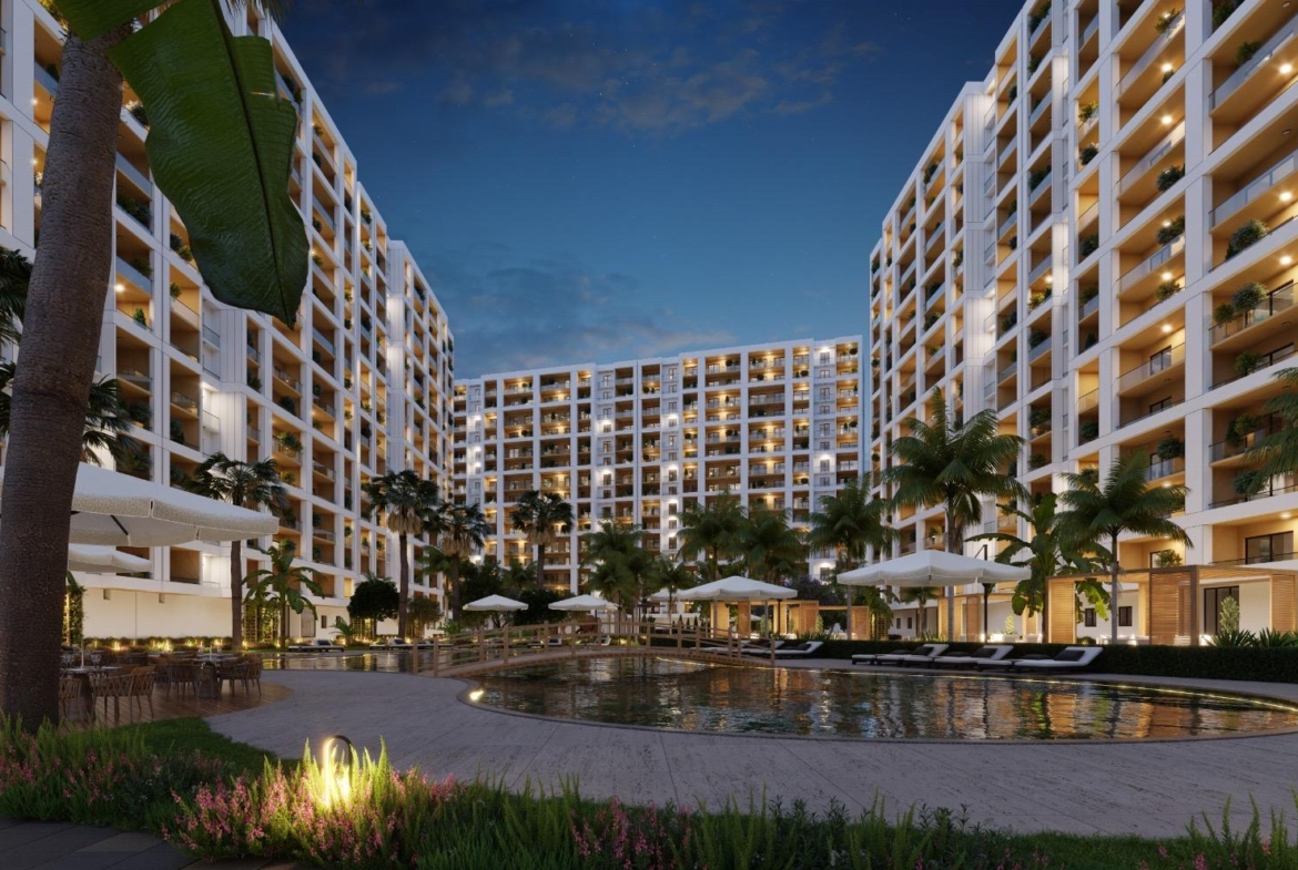 MERSİN ERDEMLİ ARPAÇBAHŞİŞ MAVİDA BLUE GARDEN PROJESİNDE 1+1 SATILIK DAİRELER