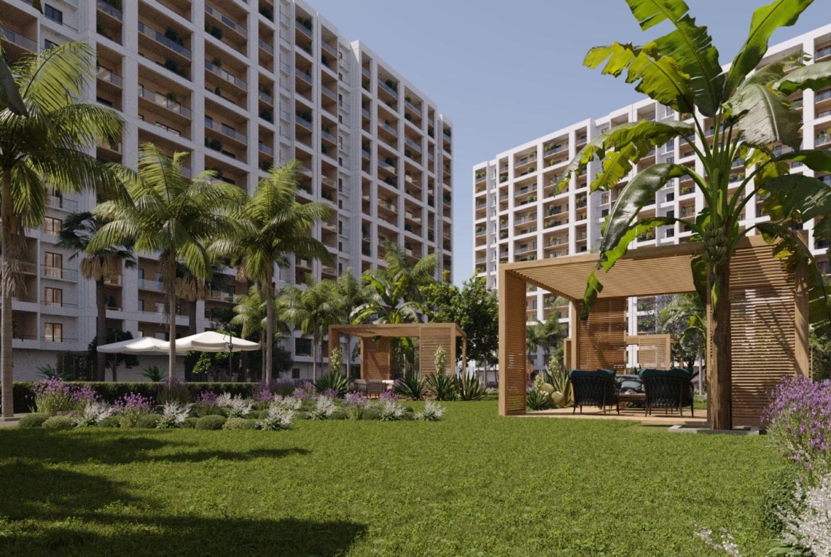 MERSİN ERDEMLİ ARPAÇBAHŞİŞ MAVİDA BLUE GARDEN PROJESİNDE 1+1 SATILIK DAİRELER