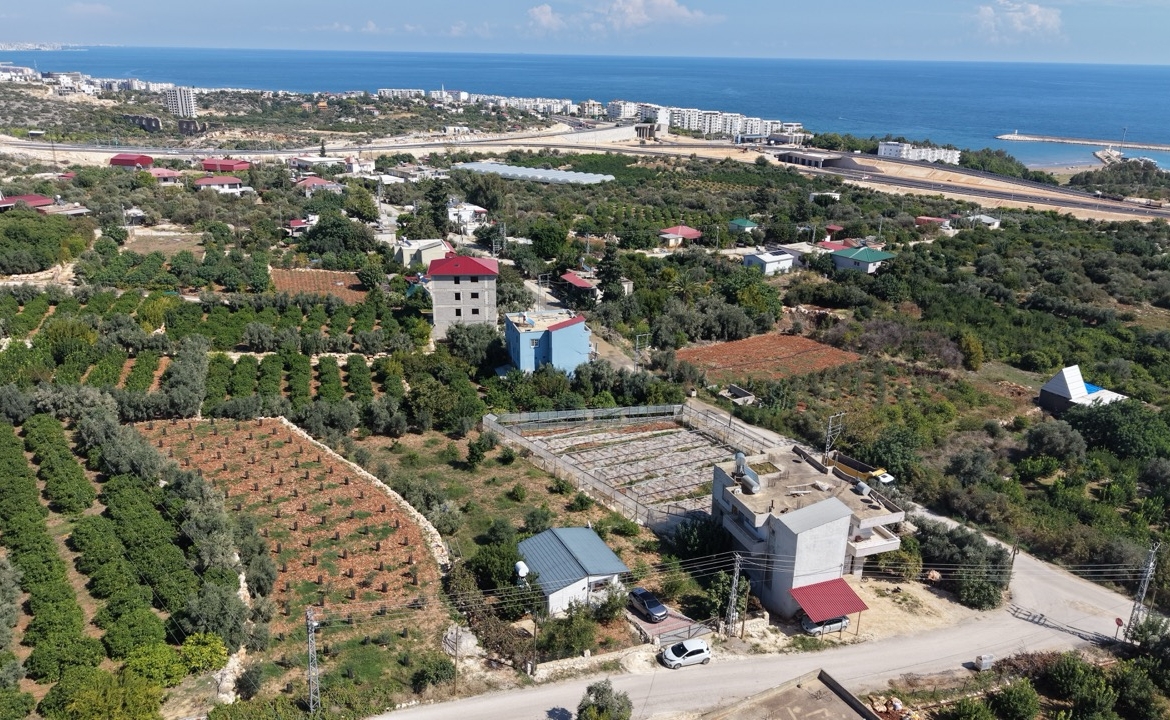 MERSİN ERDEMLİ TIRTAR DENİZ MANZARALI SATILIK TARLA