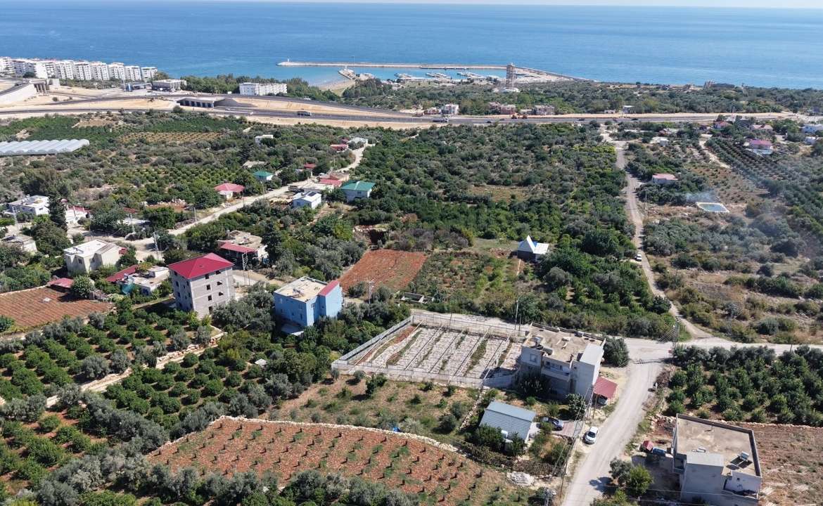 MERSİN ERDEMLİ TIRTAR DENİZ MANZARALI SATILIK TARLA