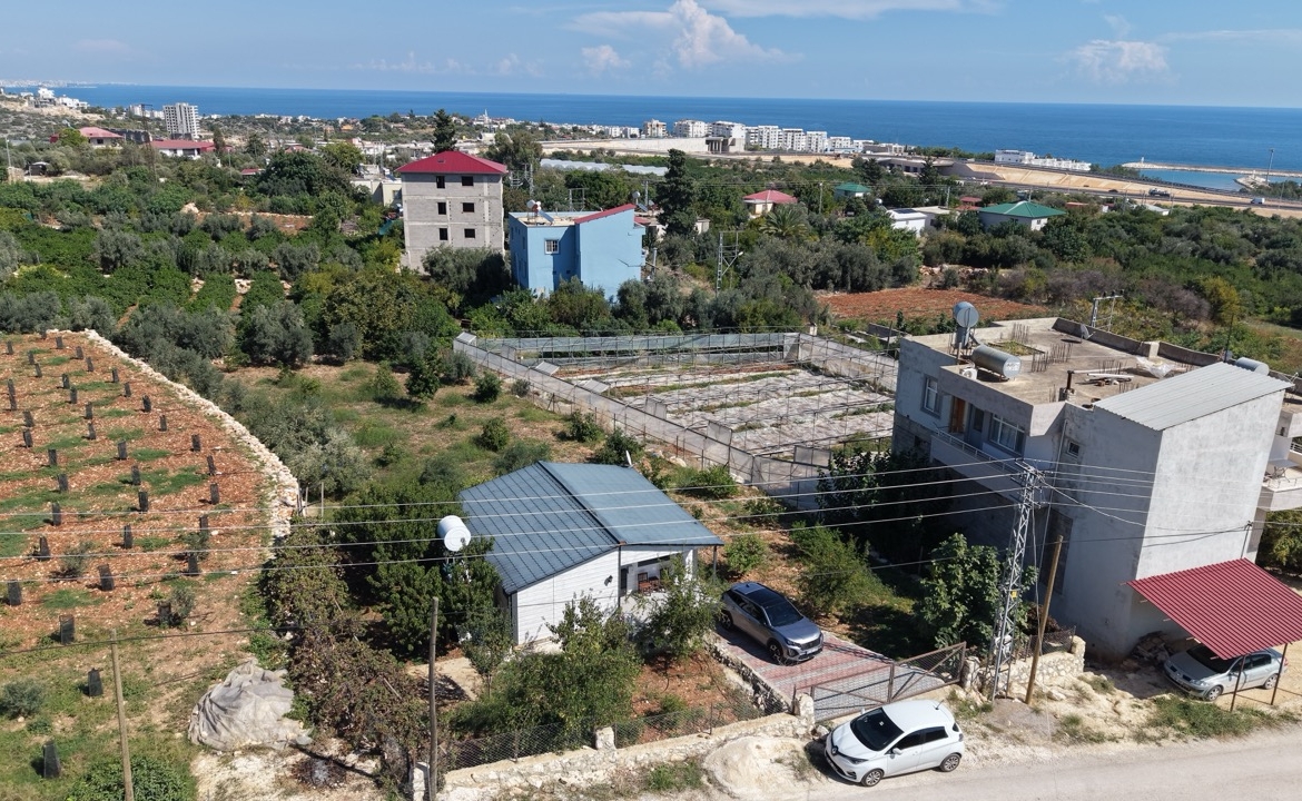 MERSİN ERDEMLİ TIRTAR DENİZ MANZARALI SATILIK TARLA