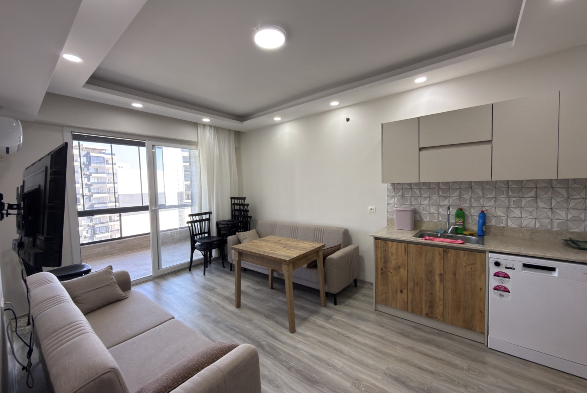 Mersin Erdemli Ayaş Selenium Sitesi Eşyalı 1+1 Kiralık Daire